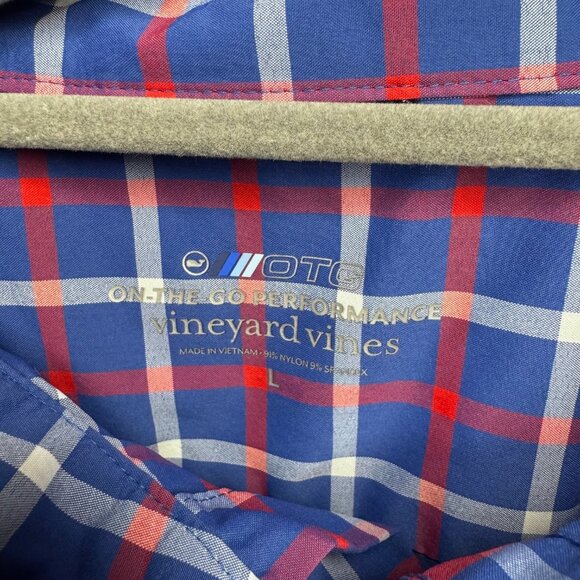 Vineyard Vines Men's On-The-Go Nylon Check Shirt - Picture 3 of 4